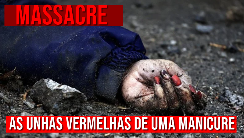 Foto de mulher assassinada com manicure virou um dos símbolos do massacre em Bucha (Foto: REUTERS/Zohra Bensemra)